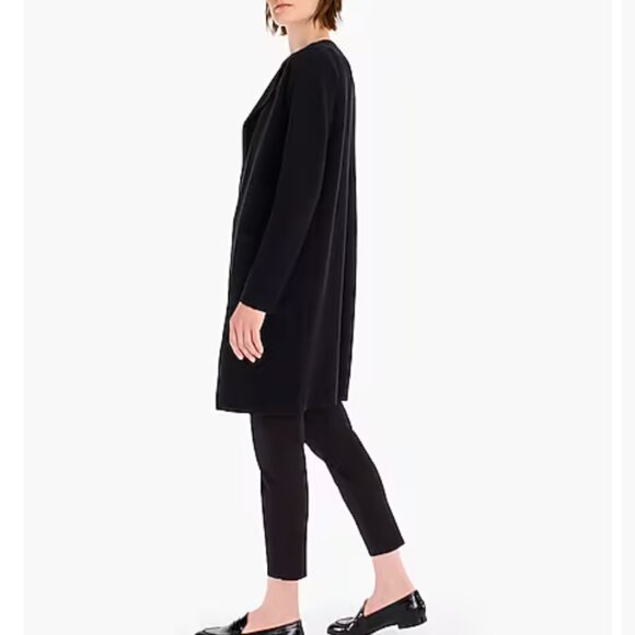 J Crew Black Juliette Collarless Sweater-Blazer NWT - Picture 4 of 14